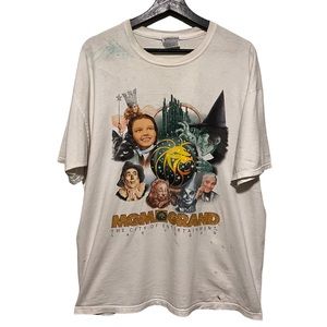 Vintage MGM Grand Las Vegas The Wizard of Oz 1991 Rare Graphic Tee Mens Large